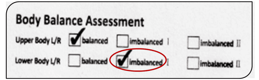 Body Balance Assessment