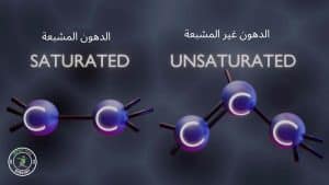 الدهون الصحية المتواجدة في النظام الغذائي يتم تصنيفها حسب التركيب الكيميائي الي