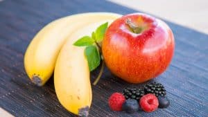 الموز , التفاح والتوت يحتوي علي البريبيوتيك
